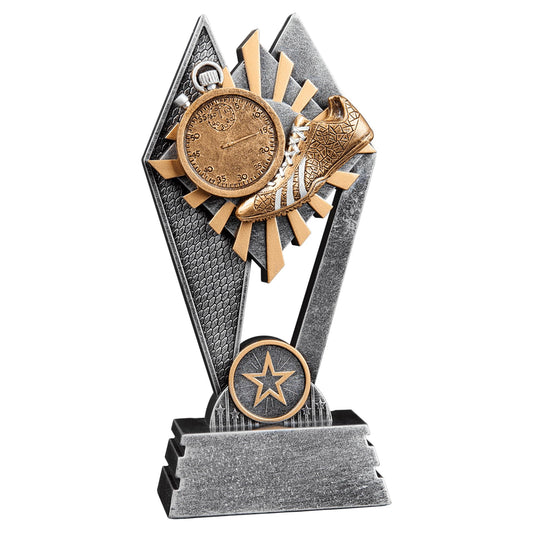 Express Medals 1 Pack of 7 Inch Tall Sun Ray Track Trophy Awards Boys Girls Mens Women Youth Team Trophies Award Tournament Champion Winner Event Prize Gift SR117