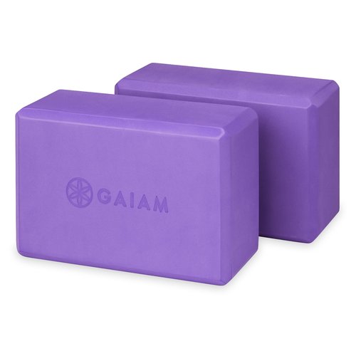 Gaiam Yoga Block - Supportive Latex-Free Eva Foam - Soft Non-Slip Surface with Beveled Edges for Yoga, Pilates, Meditation - Yoga Accessories for Stability, Balance, Deepen Stretches