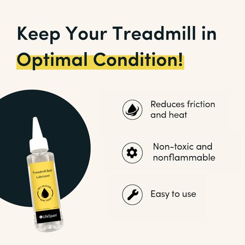 LifeSpan Fitness 100% Silicone Treadmill Belt Lubricant, Clear, 4 oz