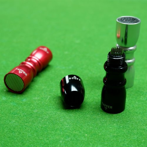 HUIESON Snooker Pool Cue Tip, 2024 New Version Billiard Pool Stick Tip with 3 in 1 Billiard Pool Cue Accessories Tool, Scuffer, Shaper and Aerator, Practical Gifts for Husbands, Best Friends (Black)