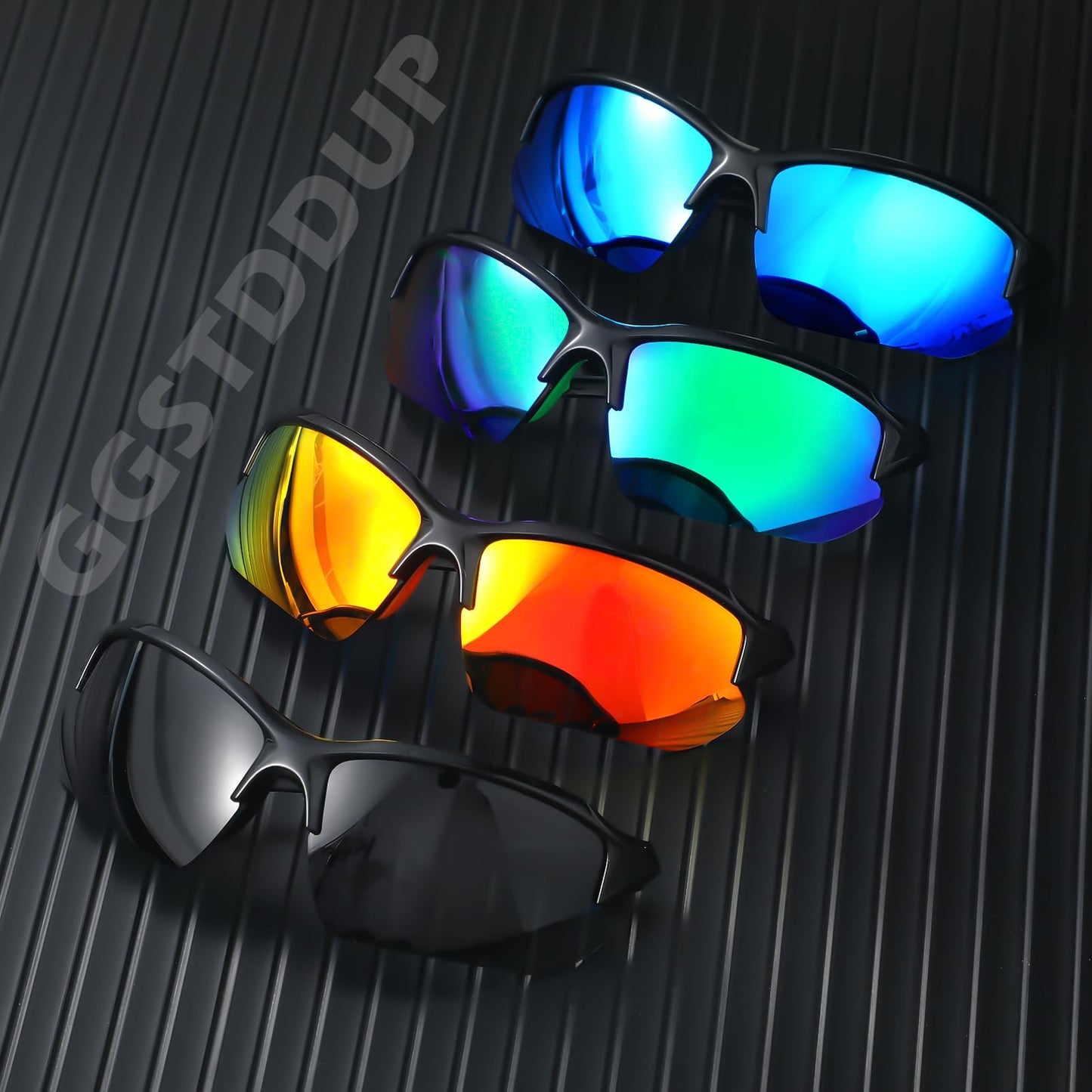 GGSTDDUP 4 PACK Polarized Sport Sunglasses for Women Men Mixed Colors