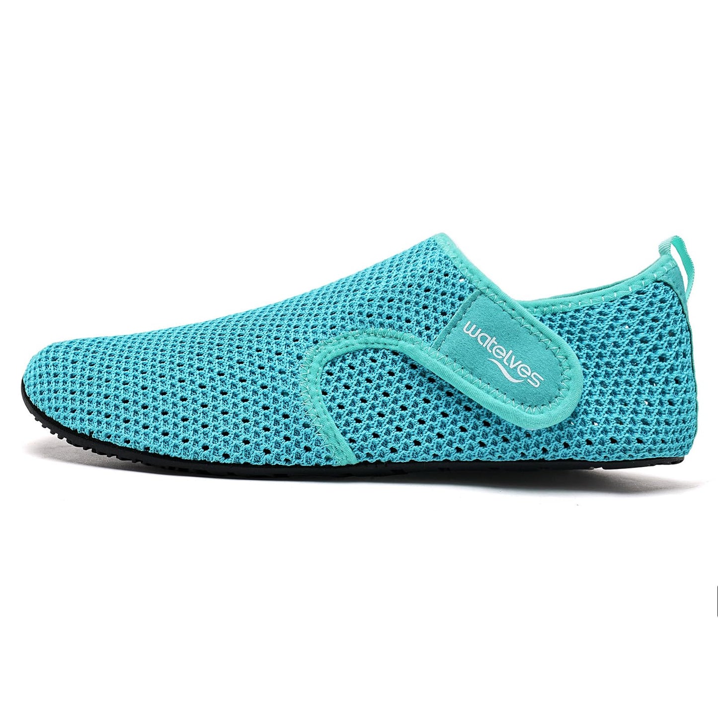 WateLves Water Shoes for Women Men Swim Beach Aqua Socks Quick Dry Barefoot House Slippers Travel Shoes with Adjustable Magic Tape for Pool Diving Boating Yoga Surf(Moon,40/41)