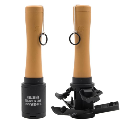 Zhongren Airsoft Grenades CS Dummy Hand Grenade Toys for Army Tactcial Role Play or Movie Prop(Black)