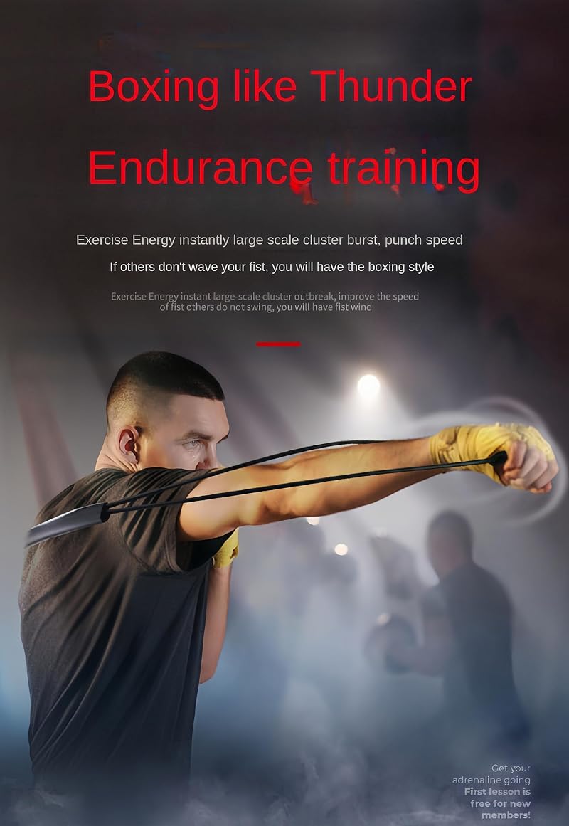 boxing resistance bands for explosive speed & power - blue 2.0 (25lb)