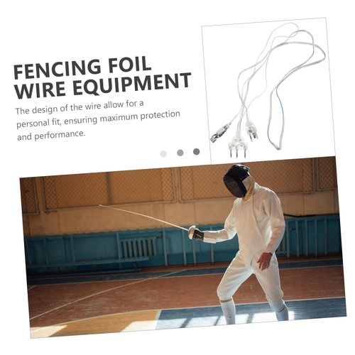 SUPVOX Professional Fencing Foil Cord Impact-Resistant Hand Wire for Comfortable Fit and Secure Connection Multi-Function Fencing Equipment for Sports Enthusiasts