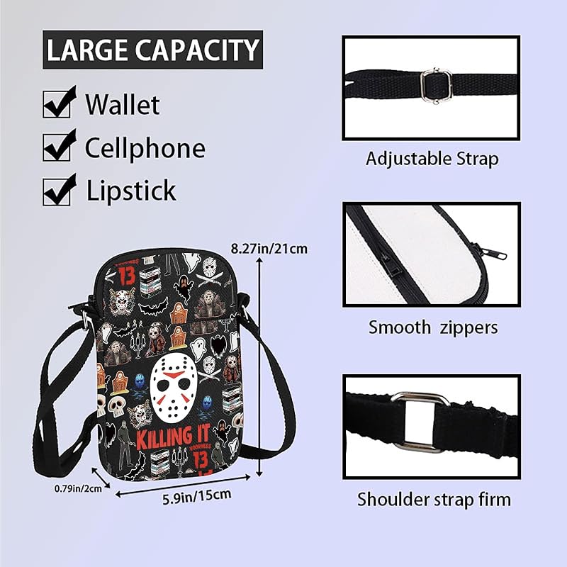 Killing It Crossbody Bag - Horror Movie Lover Messenger Bag