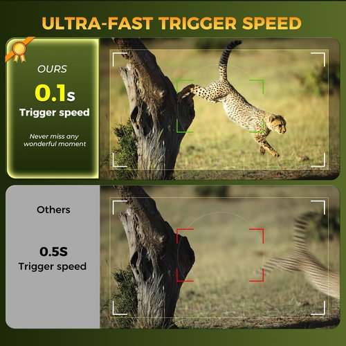 Trail Camera WiFi 84MP 4K, Game Camera with 8 Batteries and 32G SD Card, IP67 Waterproof, 130°Wide Angle, Trail Cam Sends Picture to Cell Phone Suitable for Outdoor Wildlife Detection