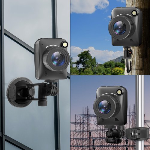 Dsoon Time Lapse Camera, 4K FHD Timelapse Camera Outdoor, Waterproof Level IP66, for Record Outdoor Construction, Weather, Plant, 6 Month Battery Life, 64 GB TF Card Included