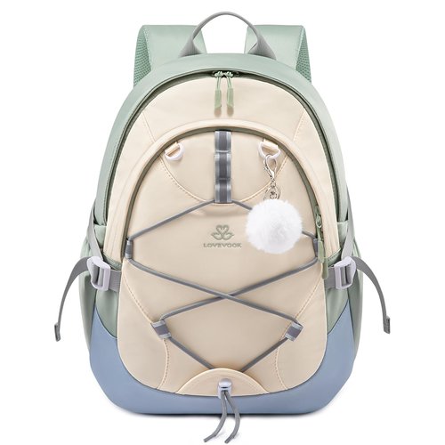 LOVEVOOK School Backpack for Teen Girls, Waterproof Student Backpack Purse, Cute Kid Bookbag with Chest Strap, Back to School Backpacks Fit 15.6 Inch Laptop, College Travel Back Pack Casual Daypack