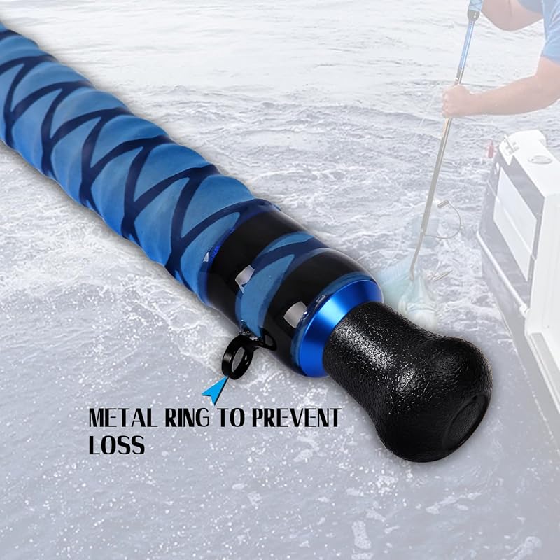Fiblink 5' Fiberglass Gaff with Stainless Steel Hook | Non-Slip Grip, Saltwater Offshore