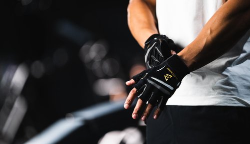 Men's Beastmode Half Finger Fitness Gloves (Large)