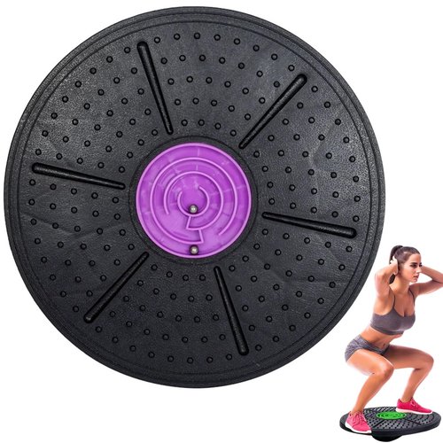 puzoxi Balance Board Maze, Balance Board with Marble Maze, 10°-30° Tilt Non-Slip Round Fitness Wobble Boards for Core Strength & Posture Training for Gym, Yoga & Home Office Use(Purple)