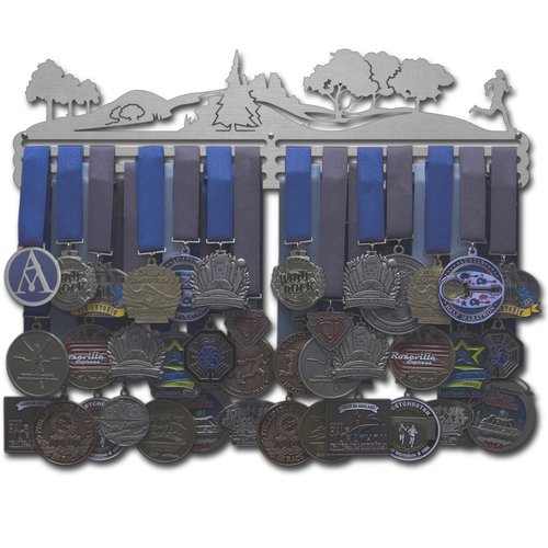 Allied Medal Hangers - Trailscape - Male Figure (18" Wide with 3 Hang Bars) - Medal Hanger Holder Display Rack - Multiple Variations Offered!