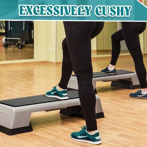Aerobic Exercise Step Platform Thick Mat (Not Included Step Platform) Turn Your Stepper Step Platform into a Comfortable Weight Bench for Yoga Cushion for Your Knees, Wrist Protection(35 x 13 Inch)