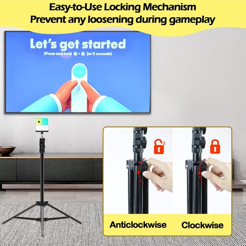 BQDQYBS Tripod Stand for Nex Playground Console, Perfect for Nex Playground Game System for Kids & Families, Adjustable Height Stable Holder for Viedo Games in Indoor & Outdoor