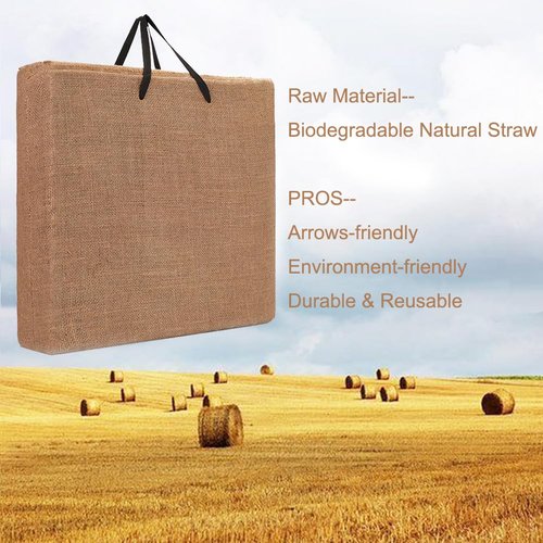 LWANO 20'' Straw Target - Archery Bow & Arrow Target for Backyard on Recurve &Traditional& Longbow (Straw Target-20'')