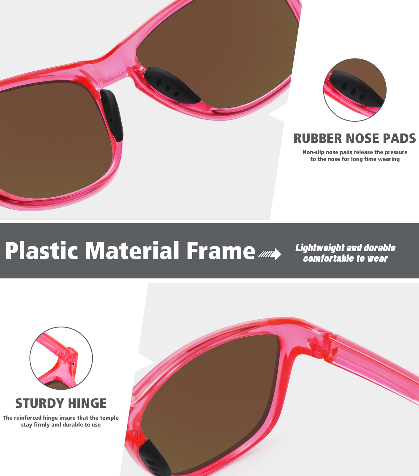 MEETSUN Polarized Sports Sunglasses for Women Men Driving Running Cycling Fishing Sun Glasses UV400 Protection Purple Pink Frame-Ice Blue Mirror Lens