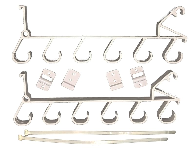 Garage Door Storage Rack for Fishing Rods & Paddles – Quick-Install Hooks