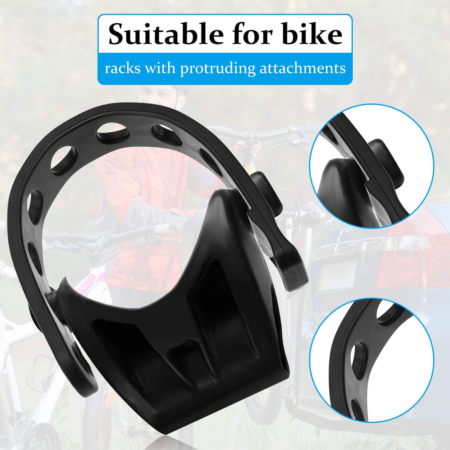 12 Pieces Bike Rack Strap Bike Wheel Stabilizer Straps Bicycle Rack Cradle Replacement Cycling Rubber Chain Compatible with Thule 534