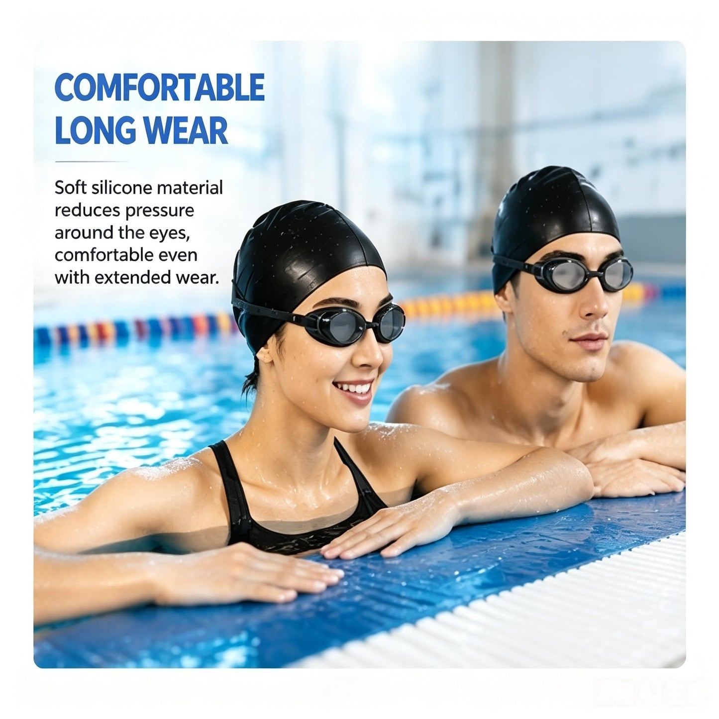 haetair Swimming Goggles For Men Women – Professional Fit & Comfort Unisex Swim Glasses For Adults Anti-Fog, Leak-Proof
