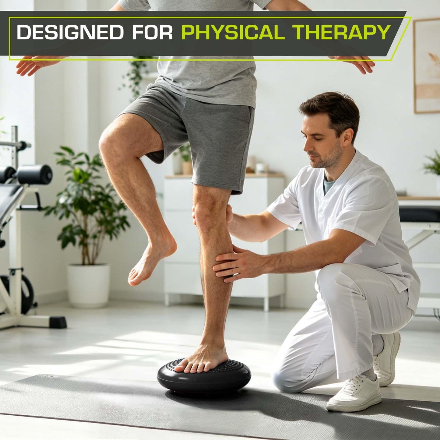 ProsourceFit Core Balance Disc Trainer, 14” Diameter with Pump for Improving Posture, Fitness, Stability