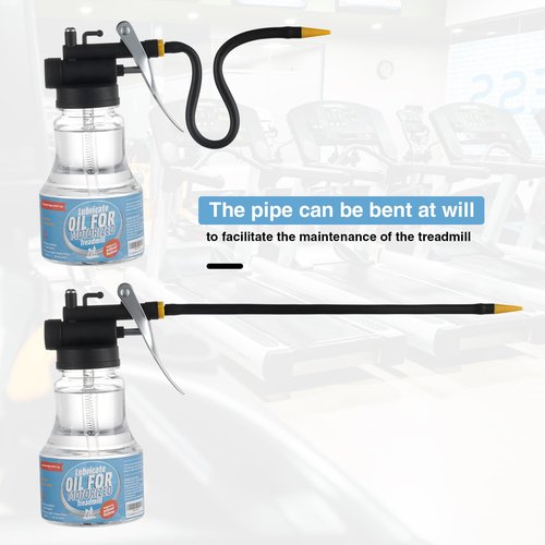Huangyunming Silicone Treadmill Lubricant for Belt/Lubes |8.45 Ounce, High Temperature Resistant and Stable Lubricant,Treadmill Oil Belt Lubricant，Equipped with Oil Pump and Long Hose, Easy to use