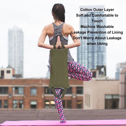 XHIKOWAT Yoga Sandbags Green Portable Sand Bag Weight Training Pilates Solid Handle,Yoga Supplies