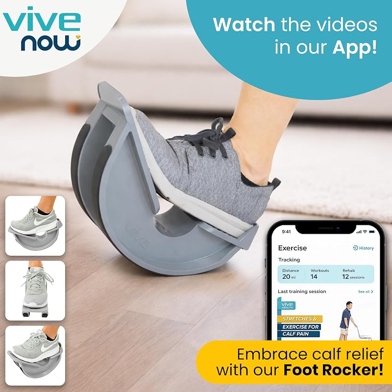 Vive Foot Rocker Calf Stretcher for Achilles Tendinitis and Heel Pain