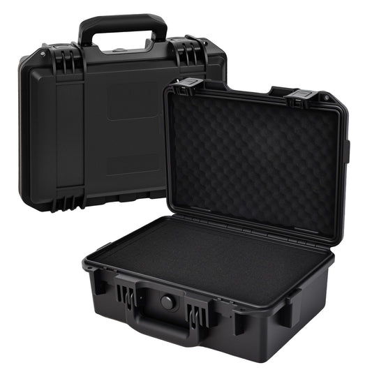 INCHOICASES Hard Storage Case for Pistol, Gun and More with DIY Customizable Pre-cut Foam, Travel Safe Case for Outdoor&Indoor Use, IP67 Waterproof
