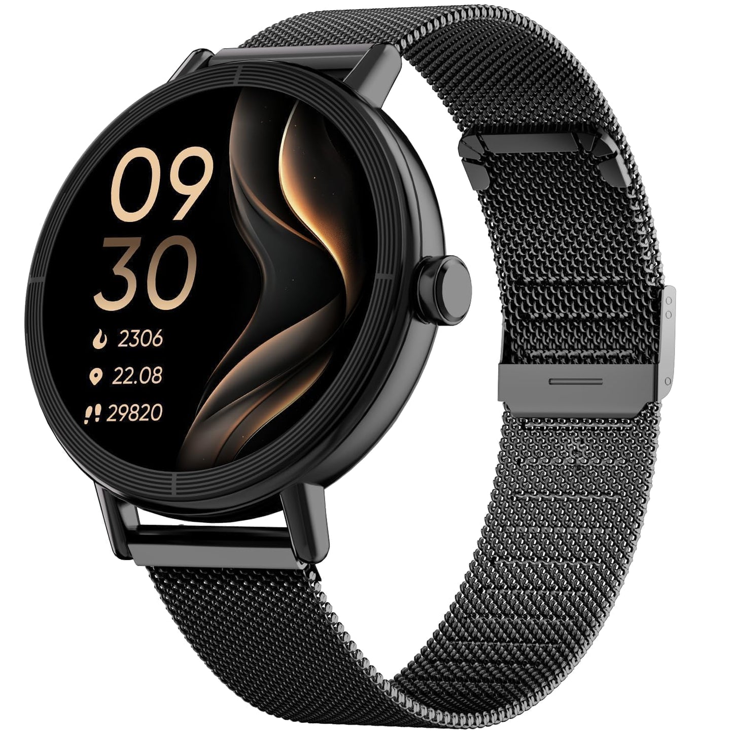 TOOBUR Smart Watch for Men Women with Two Bands, 40mm HD Smartwatch, Compatible with Android & iOS, Answer/Make Calls, Fitness Watch with Step/Sleep/HR Tracker, IP68, Stylish Gift, Black