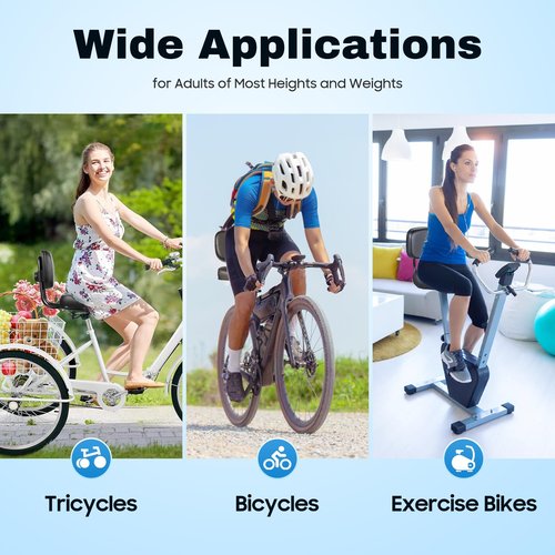 lkoewqzamx Front-Mounted Kids Bike Seat for Ages 3-6, Adjustable Safety Belt & Non-Slip Handle, Fits Most Mountain Bikes, Max Load 100kg