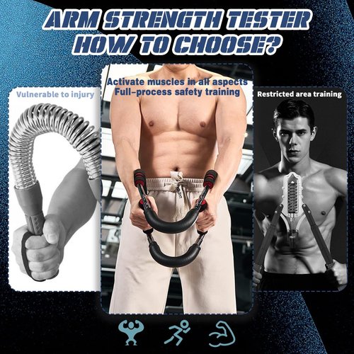 Mr Sculpt Gorilla Bar, Mr Sculpt Gorilla Bar for Chest Workout, 40-100lb Adjustable Twister Arm Trainer, Chest Arm Exercise Equipment, Detachable Design for Home Workout Equipment (Blue)
