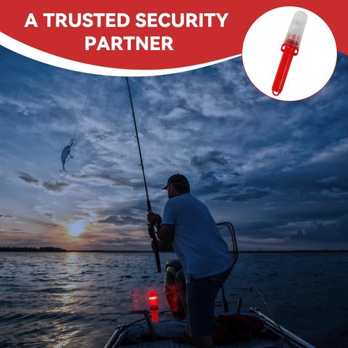 Boat Flares,LED Boat Flares Coast Guard Approved,Smart Marine Signal Light, Boat Safety kit, Electronic Boat Distress Flare,for Fishing Nets, Buoys, or Boats(2 PCS)