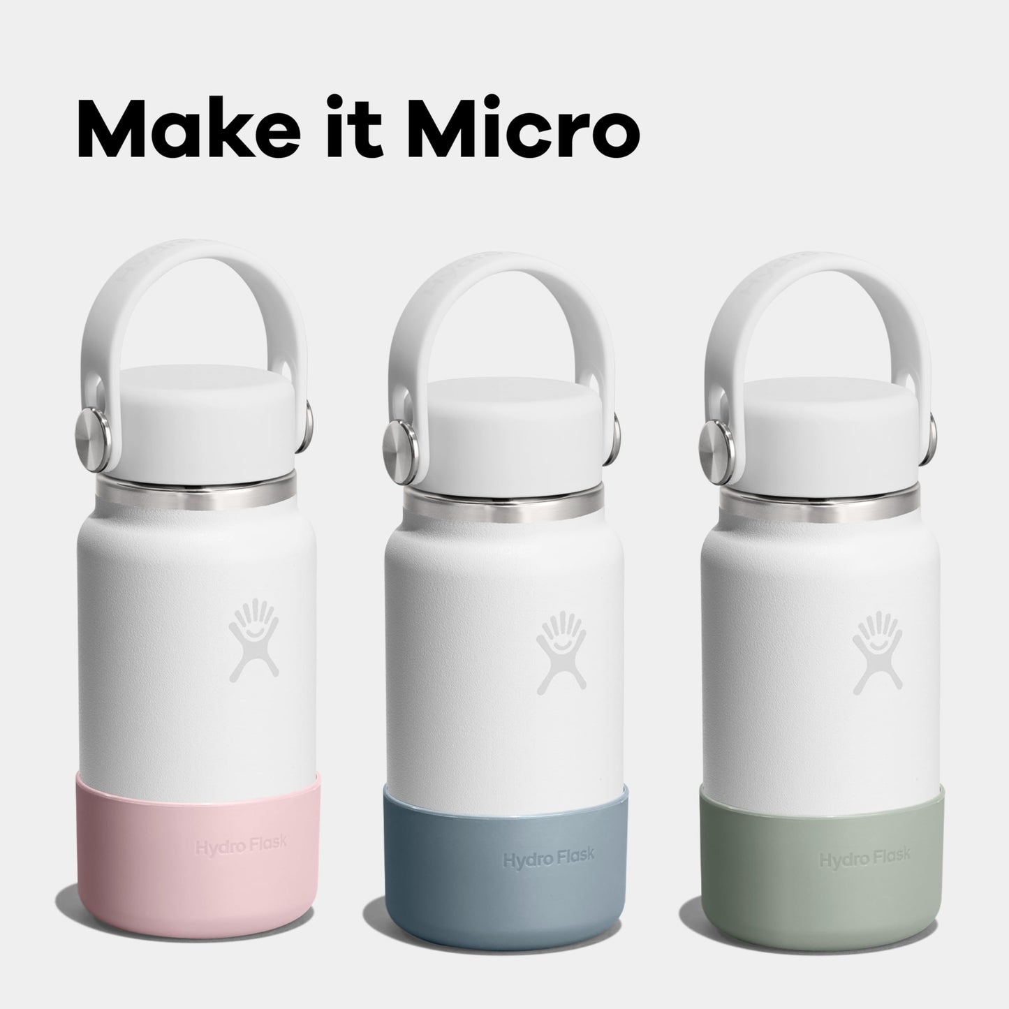 Hydro Flask Micro Bottle Boot - Bottom Protector Sleeve - Silicone Mini Water Bottle Accessory Mermaid Green