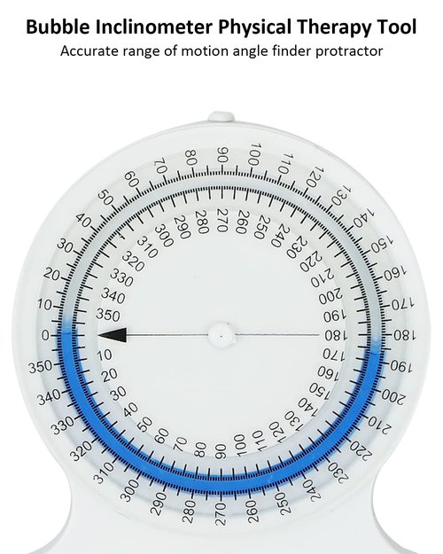 SZRKRLA Inclinometer Physical Therapy Tool No-Leak PT Inclinometer Accurate Range for Range of Motion Measurements No-Leak PT Inclinometer for Students and Professionals