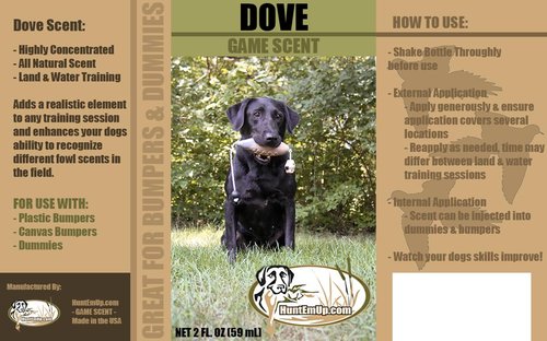 HuntEmUp Ultimate Dove Dog Training Scent - Realistic Dove Dummy Included for Effective Bird Dog Training
