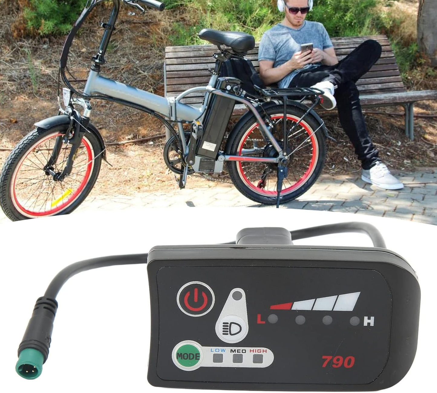 24V 36V 48V Electric bikes Led Display Control Panel , 790 Led Display For Electric bikes 810 Control Electric Bicycle(36V)