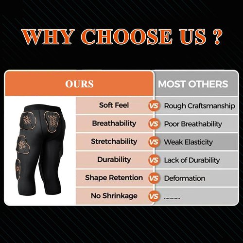ciseroye 7 Pad Girdle Football Youth Football Girdle Youth Boys with Knee Integrated Hip Tailbone Thigh Pads- Basketball Padded Compression Shorts for Basketball Baseball Rugby Soccer- L