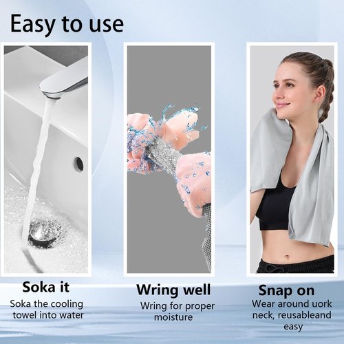 Yoga Quick-Dry Towel - Non-Slip with Carabiner Clip & Silicone Case-Grey