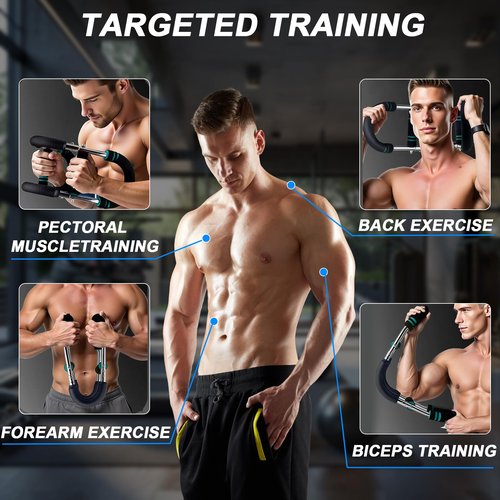 Twister Arm Trainer, Adjustable Twisting Arm, Chest Exerciser for Men, Chest Exercise Equipment, Portable Spring Clamp Chest Exerciser for Home Fitness Equipment, Strengthen Upper Body Muscles
