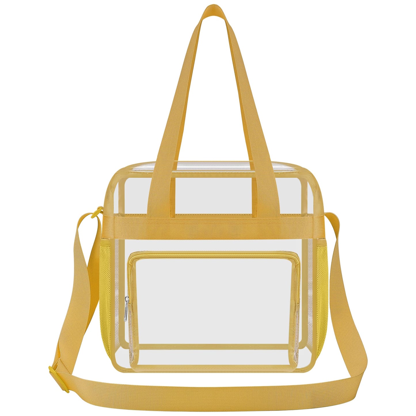 USPECLARE Clear Bag for Stadium Events, 12x6x12 Transparent Stadium Messenger Bag for Concerts, Work, Sports Games, Gym