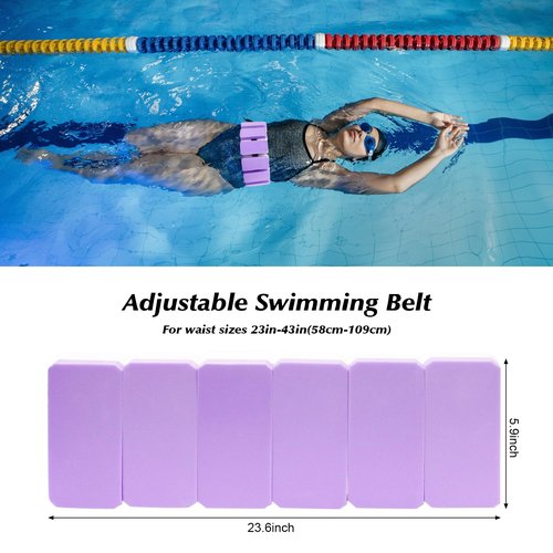 HOMNUTS Water Dumbbells Aquatic Exercise Combo Set, High Density Water Weight Set, Swimming Belt, Swim Aquatic Cuffs for Swim Fitness Training Water Exercise