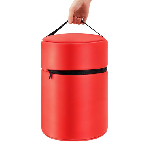 Honeydak Megaphone Storage Bag with Handle Thick Imitation Nylon Waterproof Megaphone Speaker Bag for Football Basketball Homecoming Squad Team Party Dance Club Parade Competition, Red
