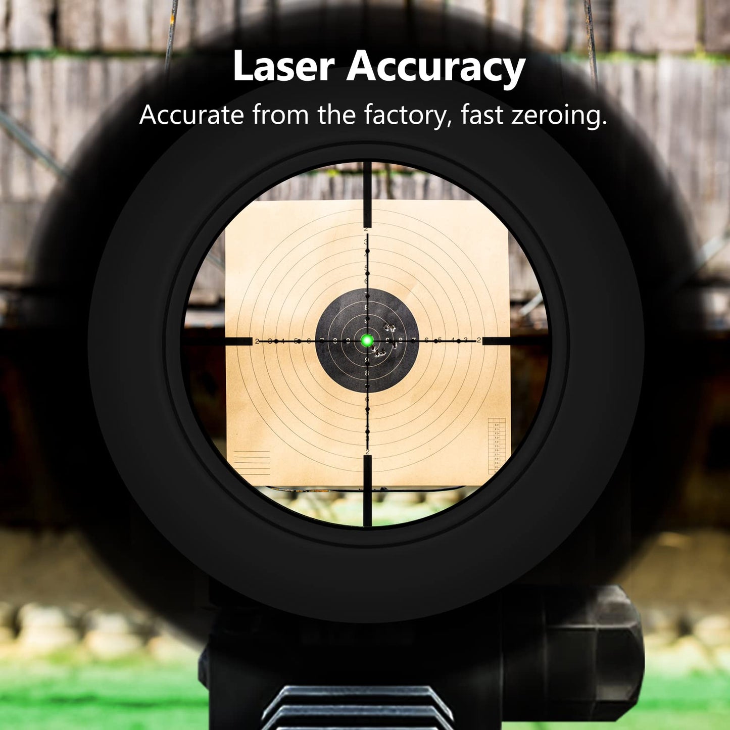 MidTen Green Laser Bore Sight 223 5.56mm, 30-300 Yards Sighting Range Green Laser Boresighter with 4 Sets of Batteries