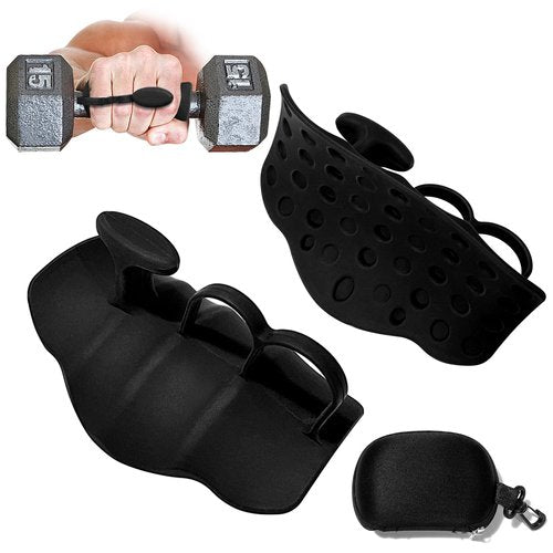 Anti-Slip Workout Grips, Ergonomic Silicone Hand Guard Grips for Palm Protection, Weightlifting, Pull-ups, Gym Training and Workouts for Both Men and Women