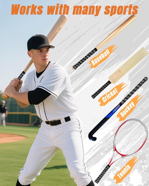 Piemow Baseball Bat Grip Tapes, Faith Cross Bat Grip Tape, 1.5mm Precut and Full Adhesive Baseball Wrist Tape, Scripture Designs Non-Slip Religious Baseball Grip Tapes for Sports