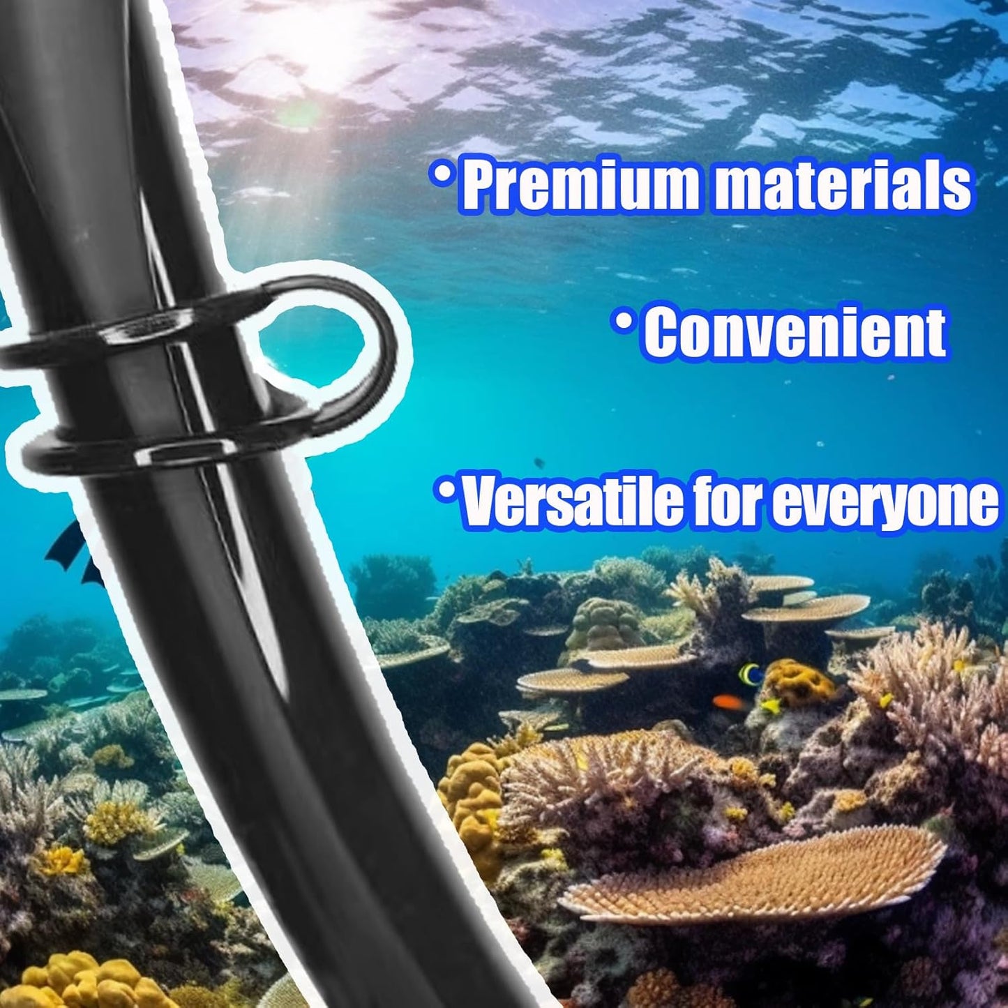 2 Pieces Scuba Diving Dive Snorkeling Silicone Snorkel Mask Strap Keeper Holder Clip Retainer Attachment Gear Spare Part Accessories
