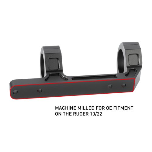 Monstrum Dual Ring Scope Mount | Compatible with Ruger 10/22 | 1 Inch Diameter | Offset Rings