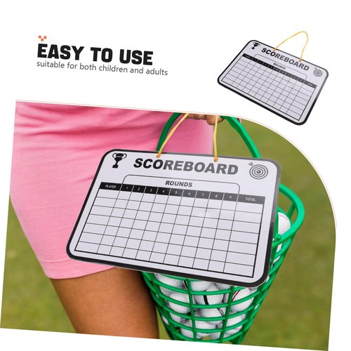 NAMOARLY Golf Writing Score Board Double-Sided Dry Erase Scoreboard for Outdoor Golf Competition