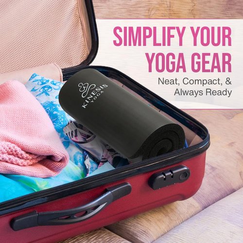 Kinesis Yoga Knee Pad Cushion - Extra Thick 1 inch (25mm) for Pain Free Yoga - Includes Breathable Mesh Bag for Easy Travel and Storage (Does Not Include Yoga Mat)